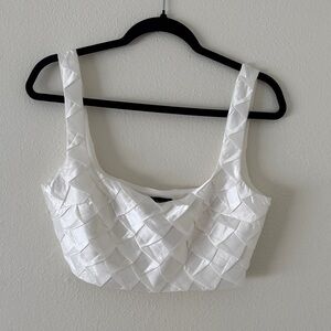 Zara White Women's Top- bridal